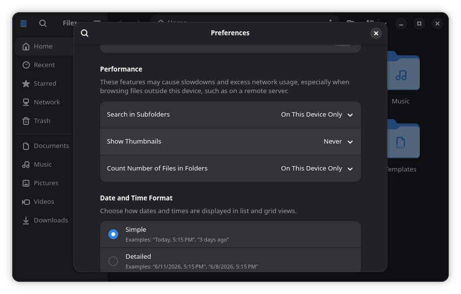 GNOME thumbnailing configuration